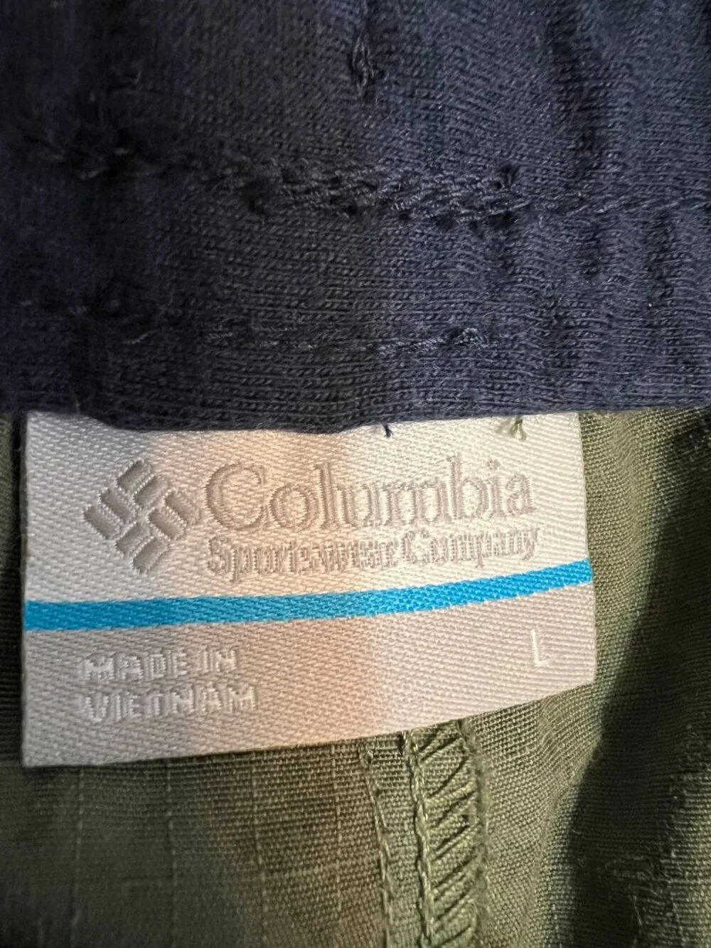 Columbia Sportswear Outdoor Shorts Large Green Camping Gorpcore Hiking Utility